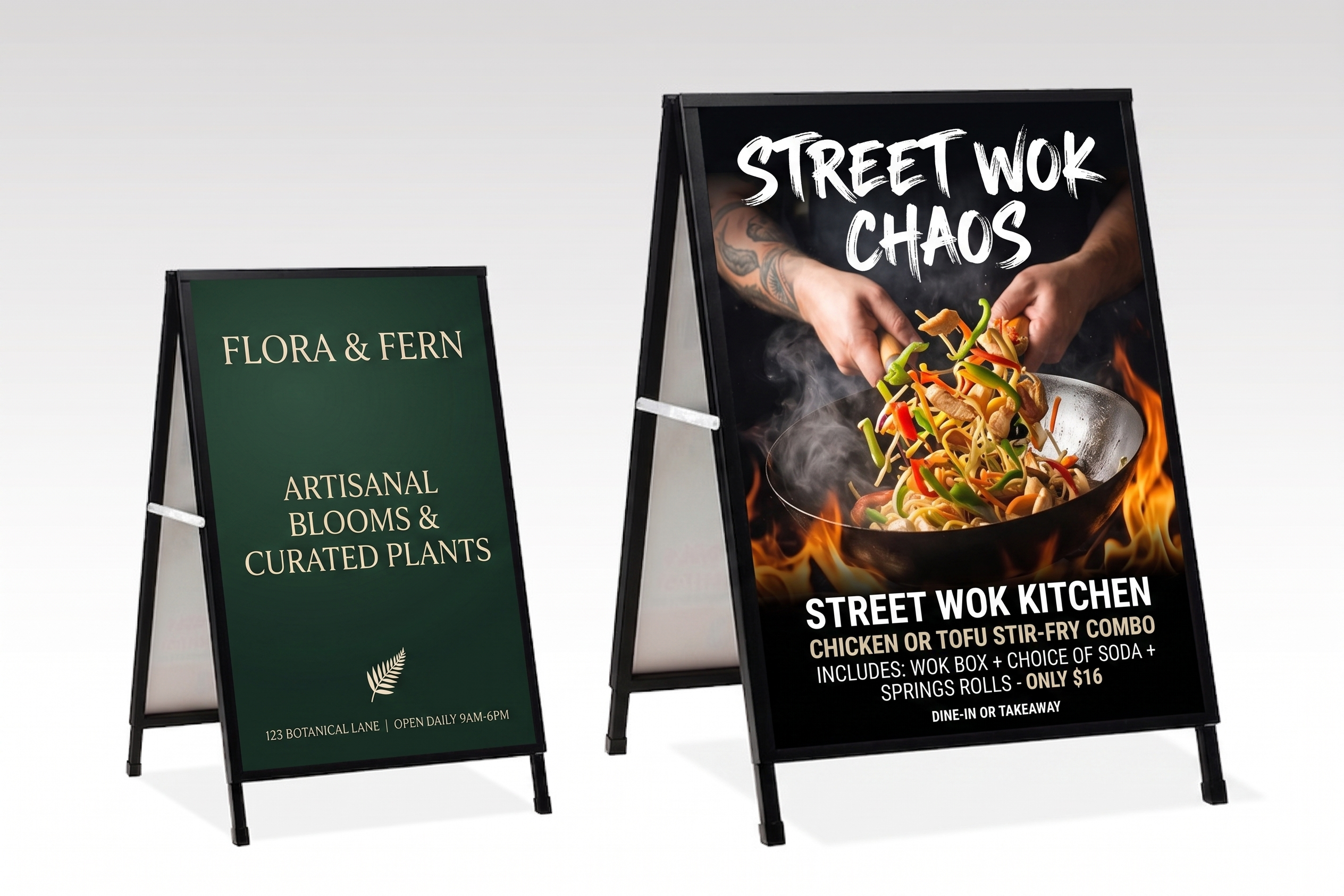 A-frame signage