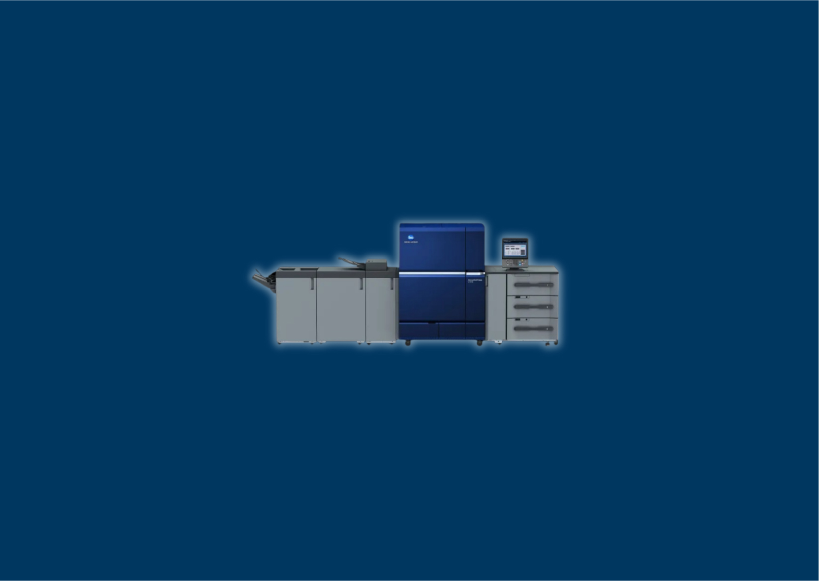 Konica Minolta C14000 digital press at Print Station